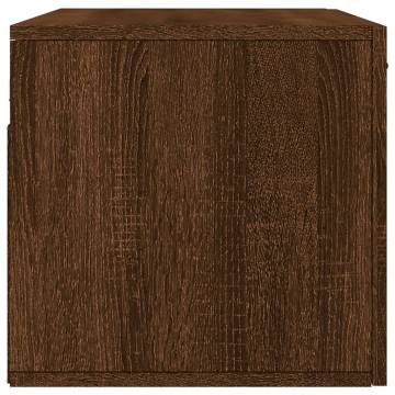 Stylish Brown Oak Wall Cabinet - 80x36.5x35 cm | HipoMarket