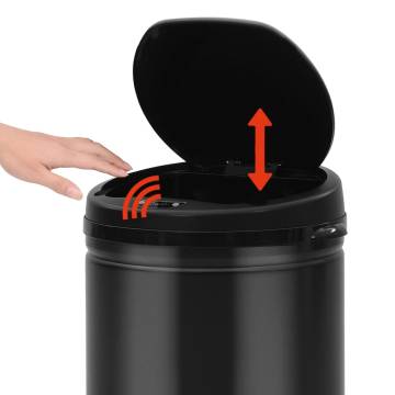 Automatic Sensor Dustbin 50 L - Carbon Steel Black