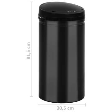 Automatic Sensor Dustbin 50 L - Carbon Steel Black