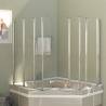 Stylish Bath Enclosure 120x140 cm | Tempered Glass