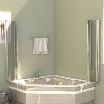 Stylish Bath Enclosure 120x140 cm | Tempered Glass