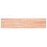 Light Brown Bathroom Countertop - Solid Oak Wood 180x40cm