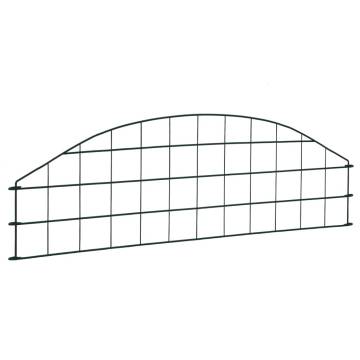 Arched Garden Fence Set - Green | 77.3x26 cm