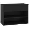 Shoe Bench Black 60x30x45 cm | Stylish Storage Solution