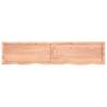 Light Brown Wall Shelf - Solid Oak Wood | Hipo Market