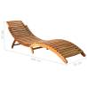 Sun Loungers 2 pcs Solid Acacia Wood - Relax Comfortably