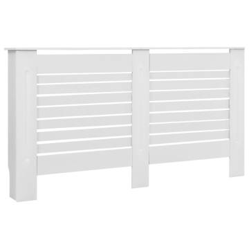 Stylish White Radiator Cover - 152x19x81.5 cm MDF