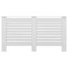 Stylish White Radiator Cover - 152x19x81.5 cm MDF