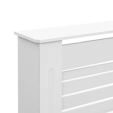 Stylish White Radiator Cover - 152x19x81.5 cm MDF