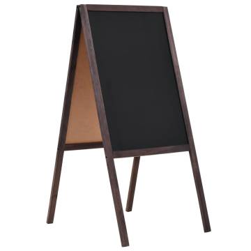 Double-Sided Blackboard Cedar Wood 40x60 cm | Hipomarket