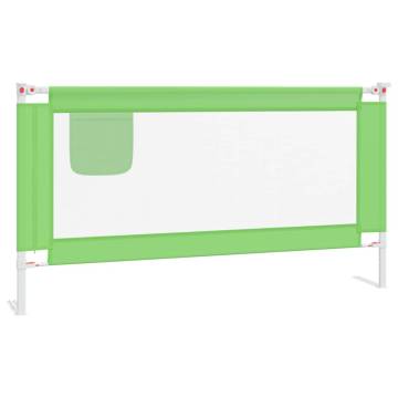 Toddler Safety Bed Rail Green - 160x25 cm Fabric Protection