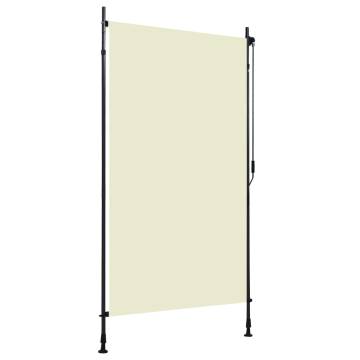 Outdoor Roller Blind 120x270 cm Cream - Privacy & Shade