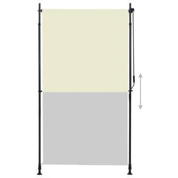 Outdoor Roller Blind 120x270 cm Cream - Privacy & Shade