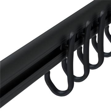 Sealskin Easy-Roll Shower Curtain Rail Set - Black | Hipo Market