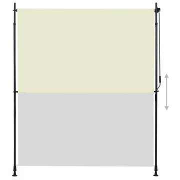 Cream Outdoor Roller Blind 200x270 cm - Privacy & Shade