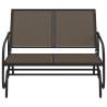 Garden Glider Bench Brown - Relax in Style | HipoMarket UK