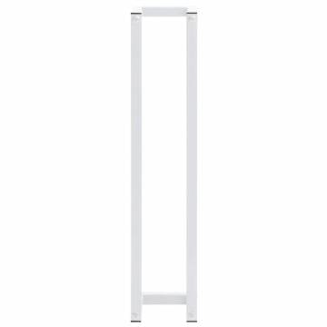 Towel Rack White 12.5x12.5x60 cm - Durable Steel Design