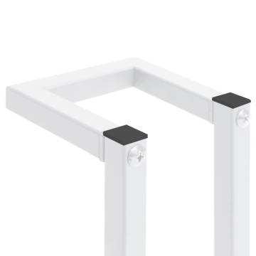 Towel Rack White 12.5x12.5x60 cm - Durable Steel Design