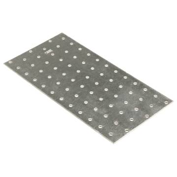 Perforated Plates 20 pcs Galvanised Steel 240x120 mm - HipoMarket