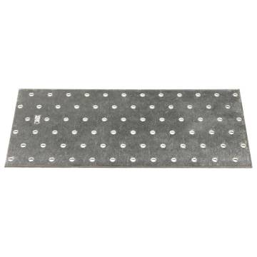 Perforated Plates 20 pcs Galvanised Steel 240x120 mm - HipoMarket