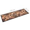 Washable Kitchen Carpet - Coffee Brown 45x150 cm - Hipo Market