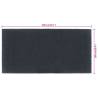 Dark Grey Tufted Coir Door Mat 100x200 cm | Hipomarket