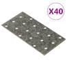 Perforated Plates 40 pcs 2 mm 120x60 mm Galvanised Steel Size 120 x 60 mm Quantity in Package 1 