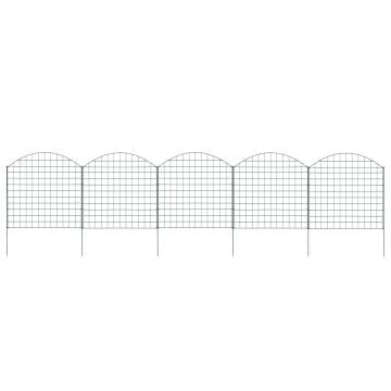 Arched Garden Fence Set 77.5x78.5 cm - Green | Hipomarket