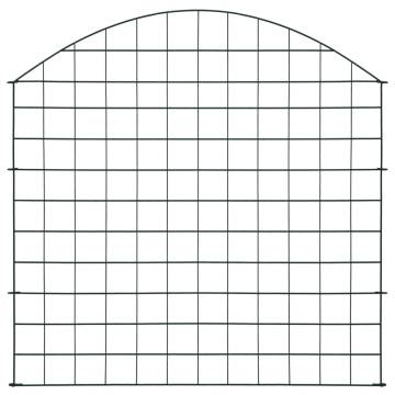 Arched Garden Fence Set 77.5x78.5 cm - Green | Hipomarket