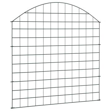 Arched Garden Fence Set 77.5x78.5 cm - Green | Hipomarket