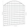 Arched Garden Fence Set 77.5x78.5 cm - Green | Hipomarket