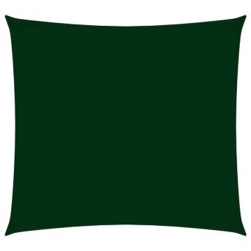 Sunshade Sail Oxford Fabric 2.5x2.5m Dark Green - HipoMarket