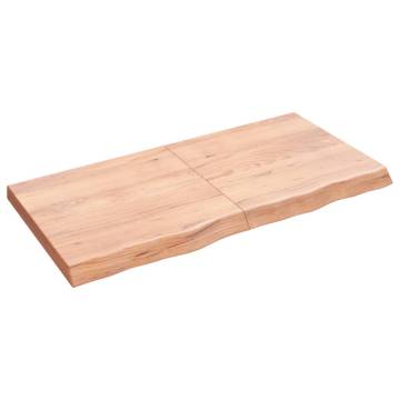 Light Brown Oak Table Top - 120x60 cm | Solid Wood Design