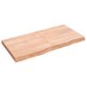 Light Brown Oak Table Top - 120x60 cm | Solid Wood Design