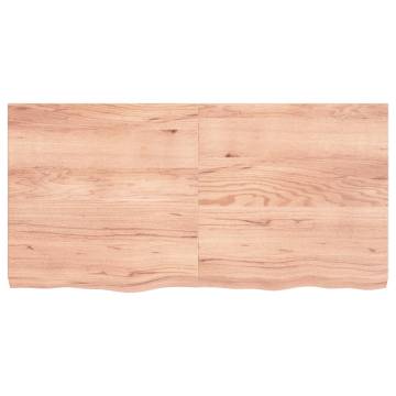 Light Brown Oak Table Top - 120x60 cm | Solid Wood Design