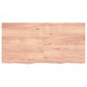 Light Brown Oak Table Top - 120x60 cm | Solid Wood Design