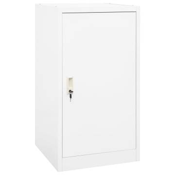 Saddle Cabinet White 53x53x105 cm Steel - Durable & Stylish Storage