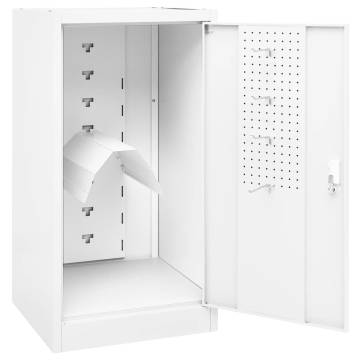 Saddle Cabinet White 53x53x105 cm Steel - Durable & Stylish Storage