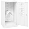 Saddle Cabinet White 53x53x105 cm Steel - Durable & Stylish Storage