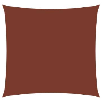 Sunshade Sail Oxford Fabric 6x6m Terracotta - Protect Your Outdoors