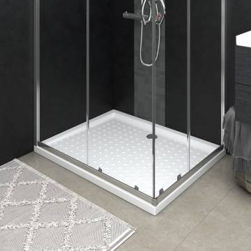 Shower Base Tray with Dots White 80x100 cm - Modern & Durable