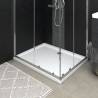 Shower Base Tray with Dots White 80x100x4 cm ABS Size 80 x 100 x 4 cm 