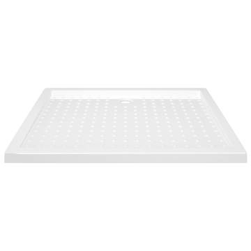 Shower Base Tray with Dots White 80x100 cm - Modern & Durable