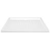 Shower Base Tray with Dots White 80x100 cm - Modern & Durable