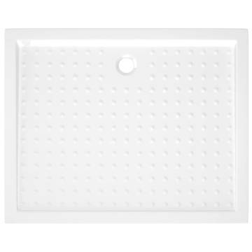 Shower Base Tray with Dots White 80x100 cm - Modern & Durable