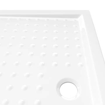 Shower Base Tray with Dots White 80x100 cm - Modern & Durable