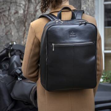 Exacompta Exactive Leather Backpack - Stylish & Durable