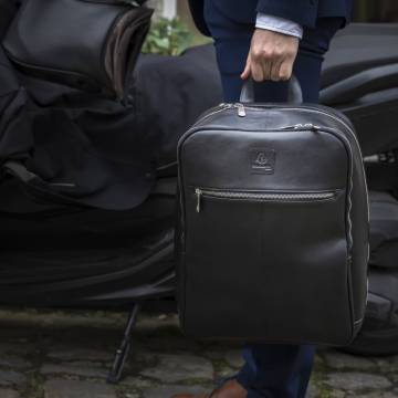 Exacompta Exactive Leather Backpack - Stylish & Durable