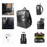 Exacompta Exactive Leather Backpack - Stylish & Durable