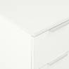 High Gloss White Sideboard - 8 Drawers & Engineered Wood | HipoMarket